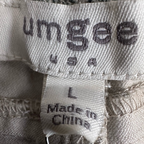 Umgee Bohemian Green Khaki Printed Casual Lounge Pants Size Large NWT - Picture 4 of 7